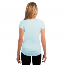 Ladies Solar Performance Short Sleeve T-Shirt Vapor Apparel M150 - Okrągły dekolt