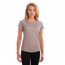 Ladies Solar Performance Short Sleeve T-Shirt Vapor Apparel M150 - Okrągły dekolt