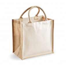 Printers Midi Jute Bag Westford Mill W421 - Torby na zakupy