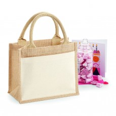 Cotton Pocket Jute Gift Bag Westford Mill W425 - Torby na zakupy