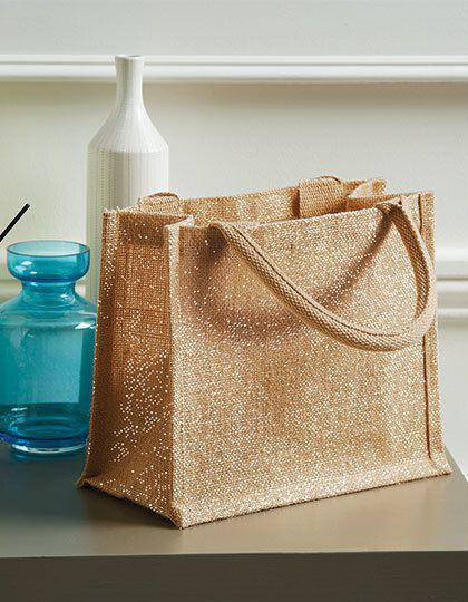 Shimmer Jute Mini Gift Bag Westford Mill W431 - Torby na zakupy