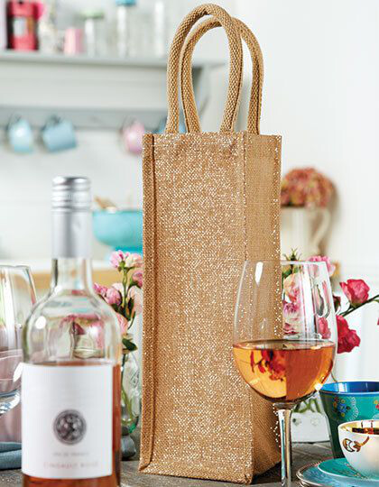 Shimmer Jute Bottle Bag Westford Mill W433 - Torby na zakupy