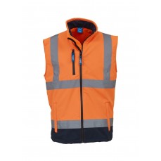 Hi-Vis Softshell Gilet YOKO HV006 - Kamizelki