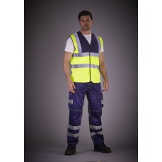 Hi-Vis Cargo Trousers With Knee Pad Pockets YOKO HV018T - Spodnie