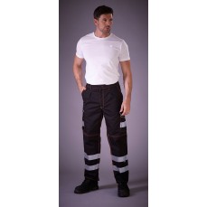Hi-Vis Cargo Trousers With Knee Pad Pockets YOKO HV018T - Spodnie