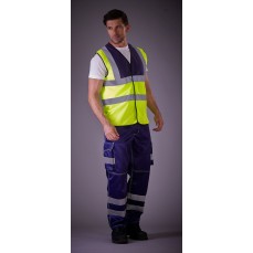 Hi-Vis Cargo Trousers With Knee Pad Pockets YOKO HV018T - Spodnie