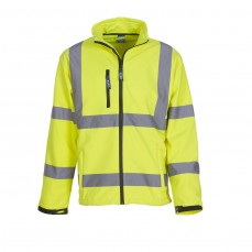 Hi-Vis 2 Bands & Braces Softshell Jacket YOKO HVK09 - Kurtki (Soft-Shell)