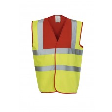 Hi-Vis 2 Bands & Braces Waistcoat YOKO HVW100 - Kamizelki