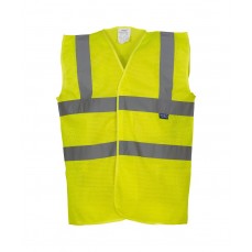 Hi-Vis Top Cool Recycled Open Mesh Waistcoat YOKO HVW120 - Kamizelki