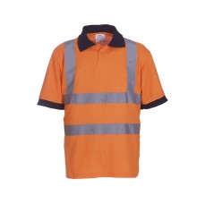 Two Band & Brace Hi-Vis Polo Shirt YOKO HVJ210 - Koszulki