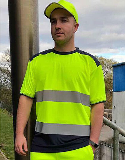 Hi-Vis Two-Tone T-Shirt YOKO HVJ400 - Koszulki