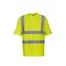 Two Band & Brace Hi-Vis T-Shirt YOKO HVJ410 - Koszulki