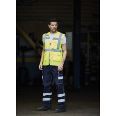 Hi-Vis Top Cool Recycled Open Mesh Executive Waistcoat YOKO HVW820 - Kamizelki