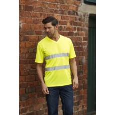 Hi-Vis Top Cool Super Light V-Neck T-Shirt YOKO HVJ910 - Koszulki