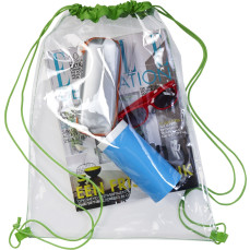 Transparent PVC Drawstring Backpack   - Worki