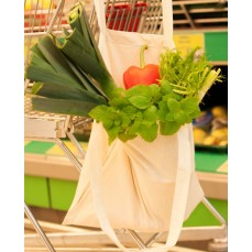 Torba bawełniana , Fairtrade I GOTS ( BCS Licencja nr 22307) – certyfikat, naturalny, długie ucho   - Torby bawełniane