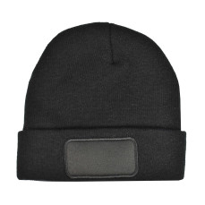 Knitted Hat With Patch printwear 1451 - Czapki zimowe