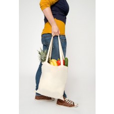 Cotton Bag, Natural, Long Handles, Basic printwear  - Torby bawełniane