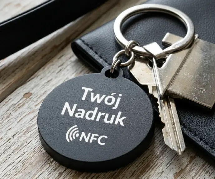 Wydruki 3D dla firm – breloki NFC z logotypem