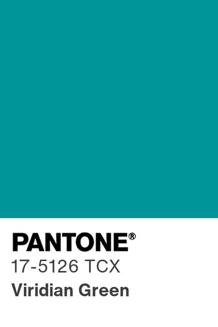 Pantone Viridian Green
