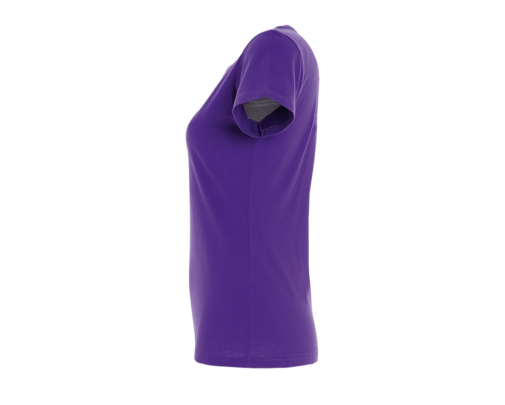 Damski t-shirt slim z krótkim rękawem - Dark Purple