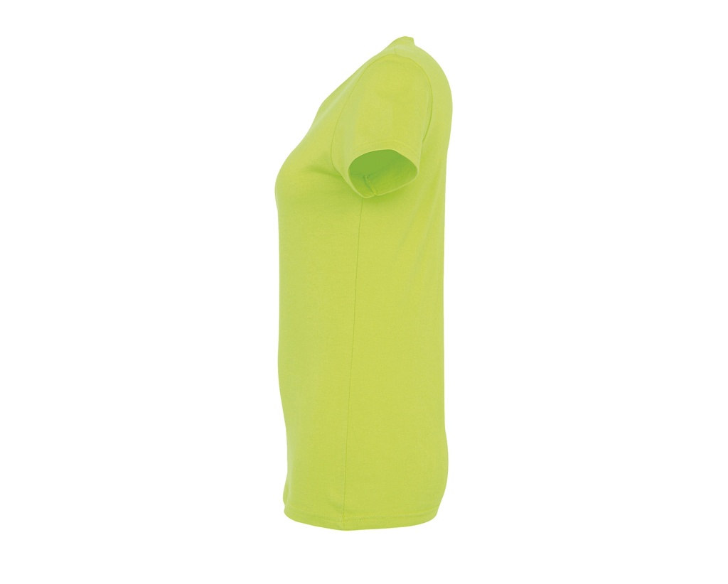 Damski t-shirt slim z krótkim rękawem - Apple Green