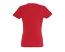 Damski t-shirt slim z krótkim rękawem - Red