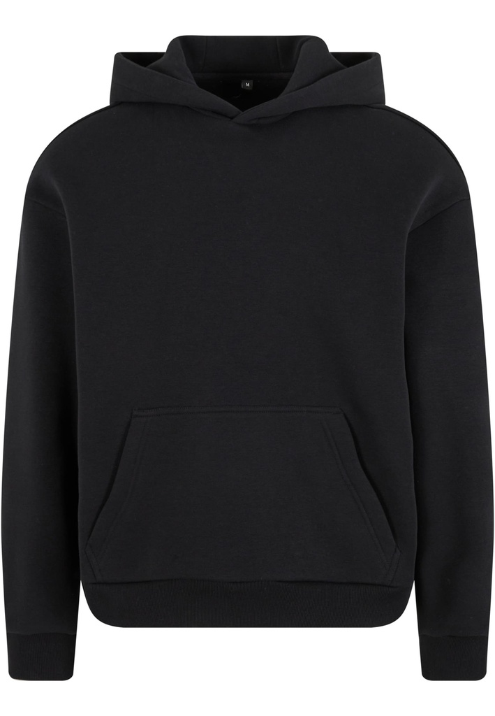 Puszysta bluza z kapturem  - Black