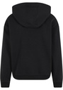 Puszysta bluza z kapturem  - Black