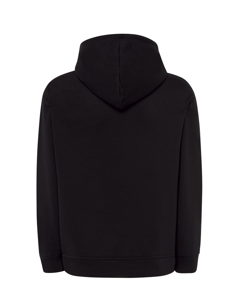 Bluza z kapturem i kieszenią kangurką - Black