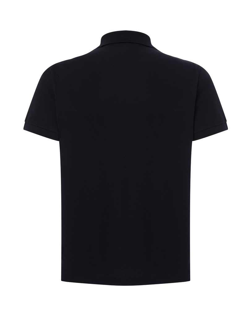 Męskie Polo Regular z Krótkim Rękawem - Black