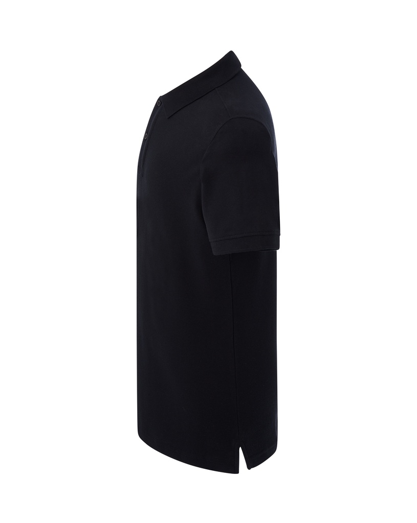 Męskie Polo Regular z Krótkim Rękawem - Black