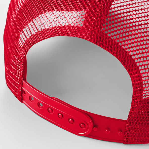 Czapka Trucker Snapback 5-Panelowa - Classic Red & White