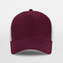 Czapka Trucker Snapback 5-Panelowa - Burgundy & Light Grey