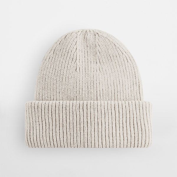 Czapka prążkowana z wywijanym brzegiem - Natural Stone