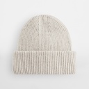 Czapka prążkowana z wywijanym brzegiem - Natural Stone