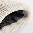 Czapka prążkowana z wywijanym brzegiem - Natural Stone