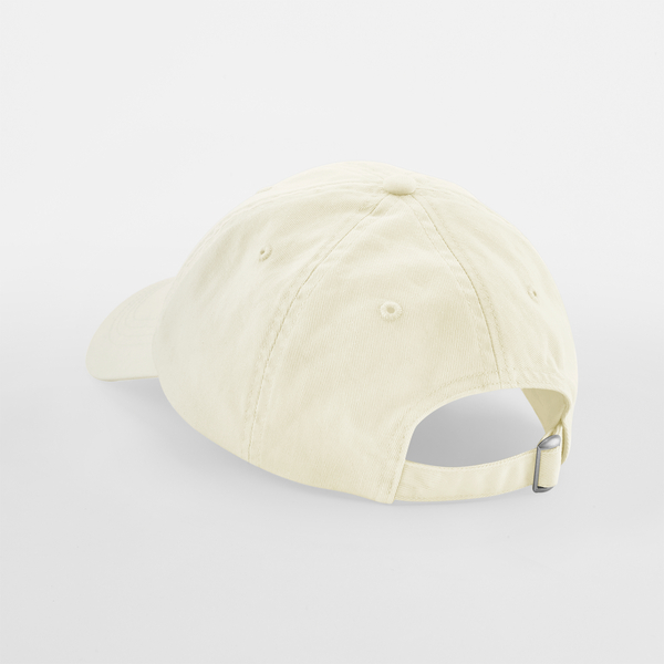 Czapka bawełniana 6-panelowa z zakrzywionym daszkiem - Beige