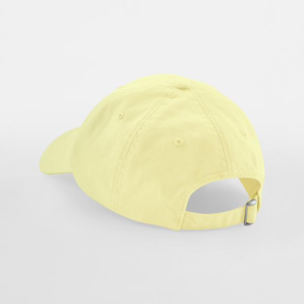 Czapka bawełniana 6-panelowa z zakrzywionym daszkiem - Pastel Lemon