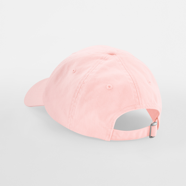 Czapka bawełniana 6-panelowa z zakrzywionym daszkiem - Pastel Pink 