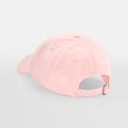 Czapka bawełniana 6-panelowa z zakrzywionym daszkiem - Pastel Pink 