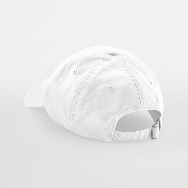 Czapka bawełniana 6-panelowa z zakrzywionym daszkiem - White