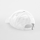Czapka bawełniana 6-panelowa z zakrzywionym daszkiem - White