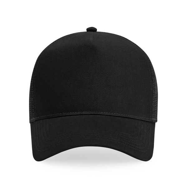 Czapka Trucker Snapback 5-Panelowa - Black