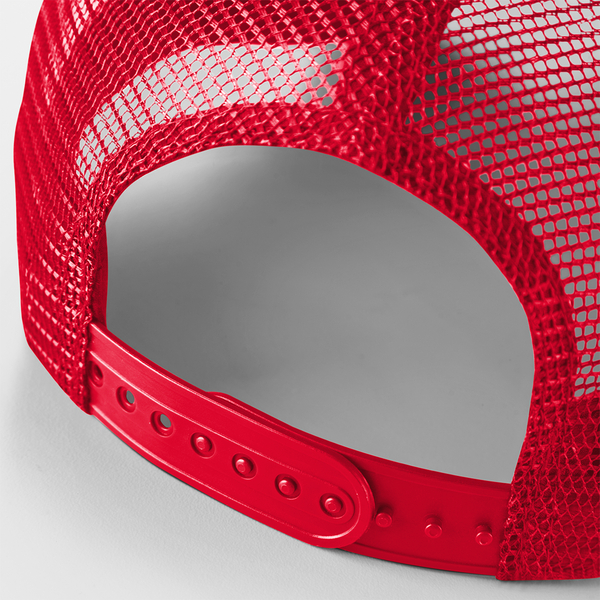 Czapka Trucker Snapback 5-Panelowa - Black & Classic Red