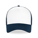 Czapka Trucker Snapback 5-Panelowa - French Navy & White