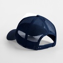 Czapka Trucker Snapback 5-Panelowa - French Navy & White