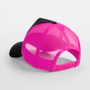 Czapka Trucker Snapback 5-Panelowa - Black & Fuchsia