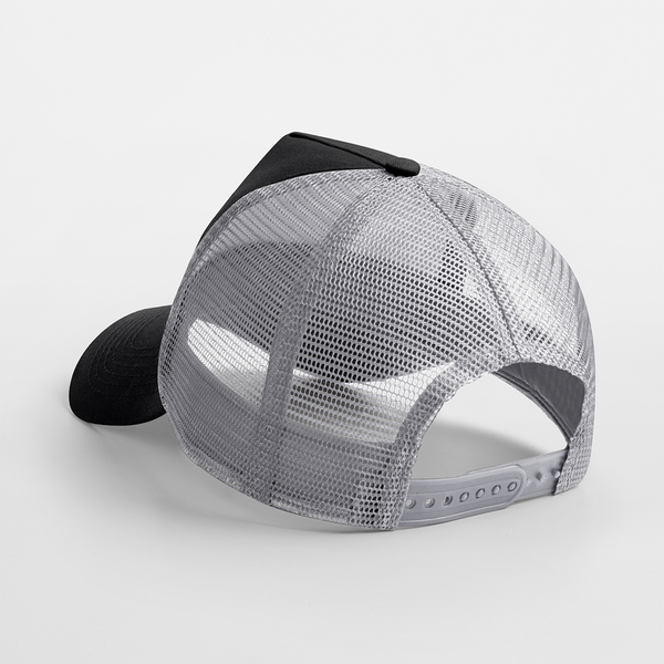 Czapka Trucker Snapback 5-Panelowa - Black & Light Grey