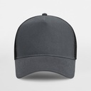 Czapka Trucker Snapback 5-Panelowa - Graphite Grey & Black 